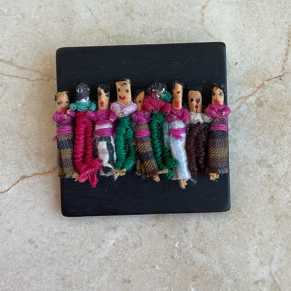 Vintage Worry Doll brooch